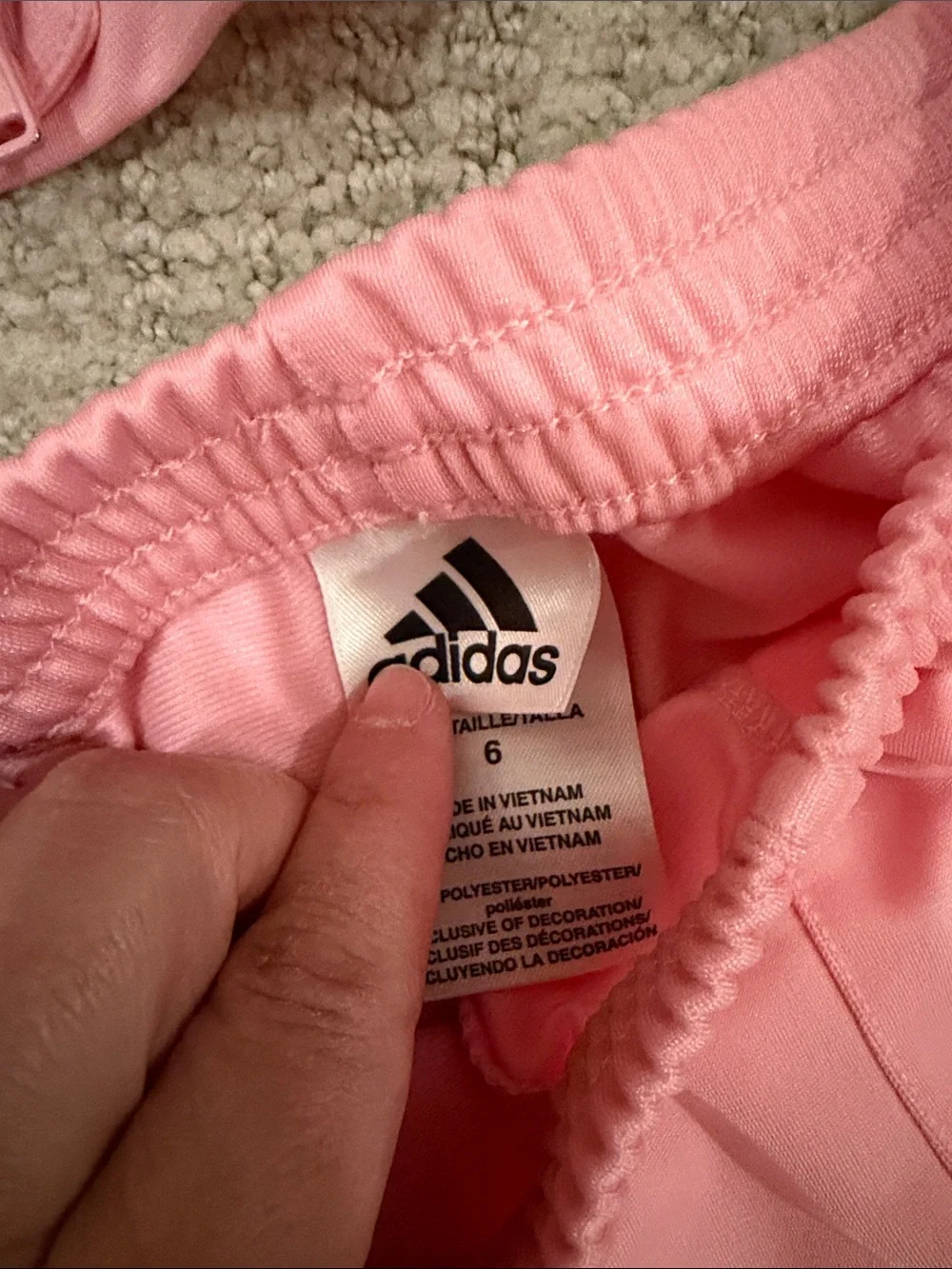 adidas Pink Girls Two-Piece Track Jacket and Pants Set